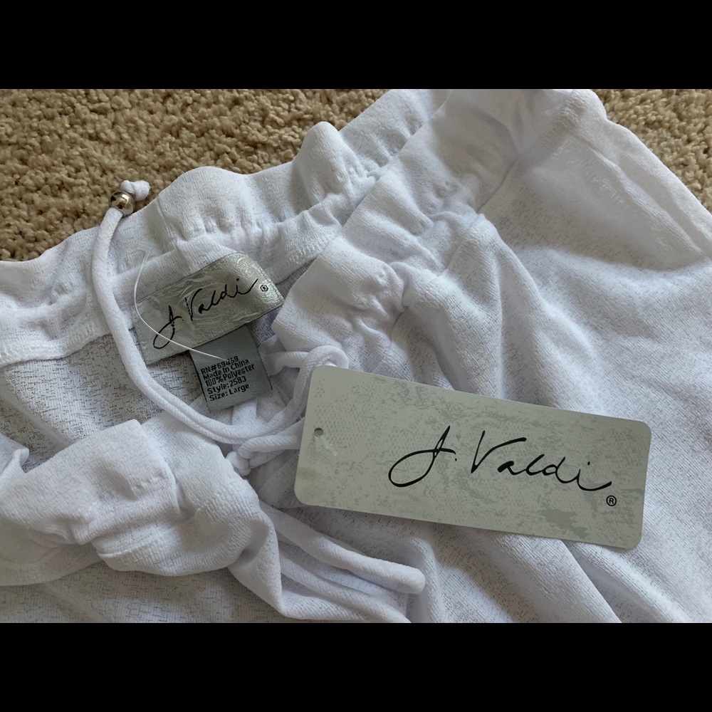 White sheer pants